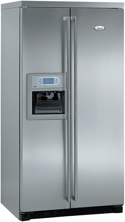 Side by side stainless refrigerator
