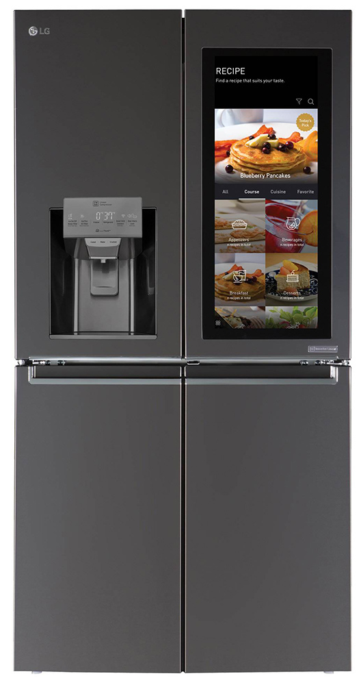 LG InstaView Door in Door ThinQ Smart Refrigerator Stainless Steel Four Door