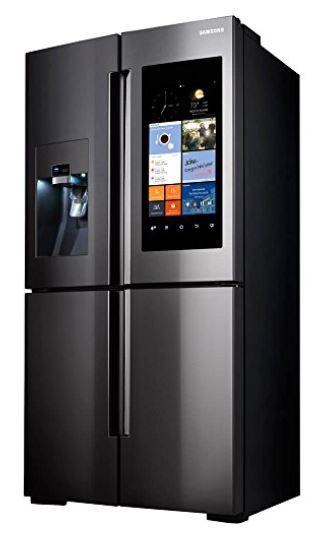 Samsung Family Hub Refrigerator Black Stainless Steel French Door Flex 4